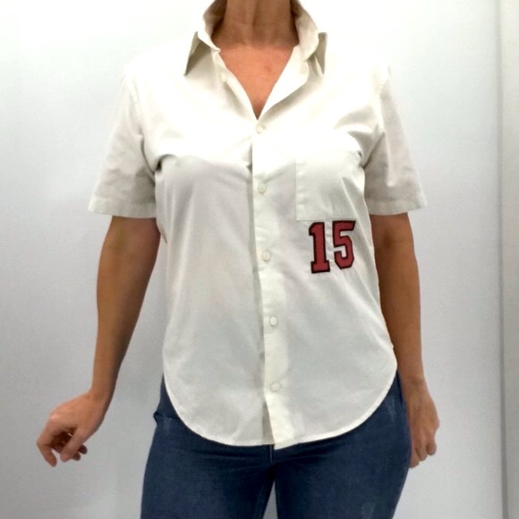 JC de Castelbajac Bugs Bunny Looney Tunes Warner Bros Floral Colorblock Shirt - Picture 16 of 16